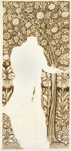 Progetto per uno sfondo di fogliame (incompiuto) da William Morris